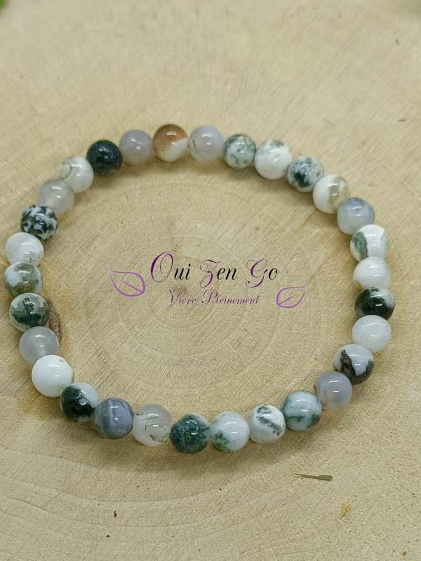 Agate arbre bracelet 8 mm 2 