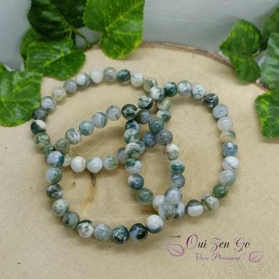 Agate arbre bracelet 8 mm 2 