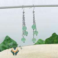 Boucles d oreilles aventurine grappe 1 