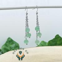 Boucles d oreilles aventurine grappe 2 