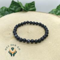 Bracelet agae noire 6 mm 2 