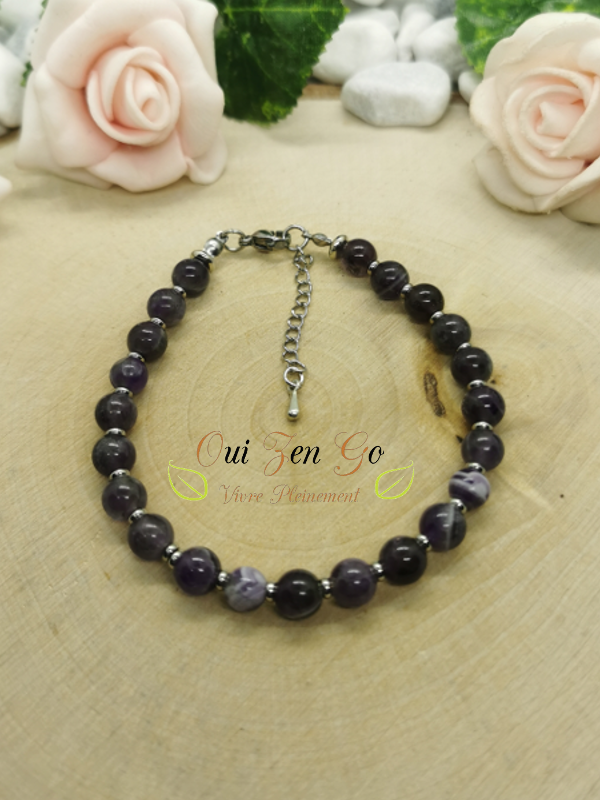 Bracelet amethyste acier inoxydable 800x800