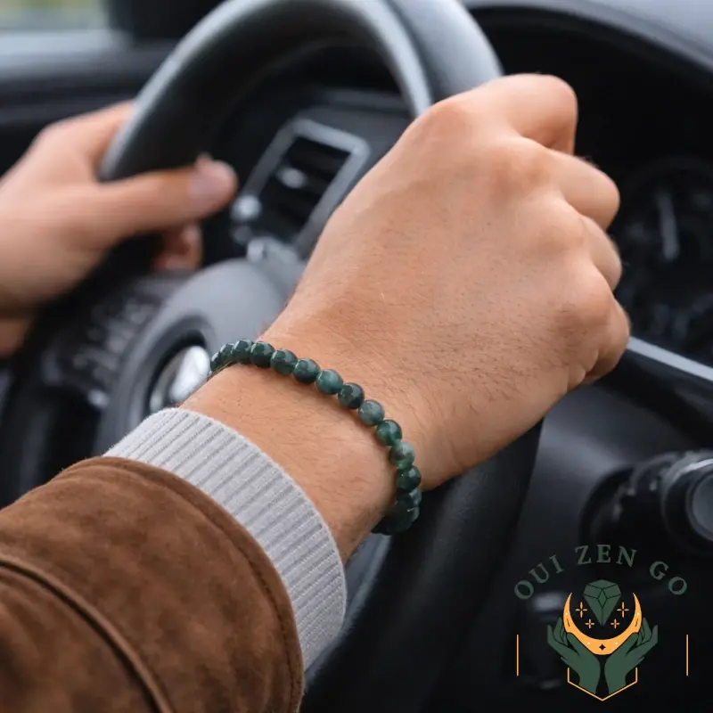 Bracelet agate noire