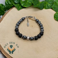 Bracelet en hematite et pierre de lave atlas 1 