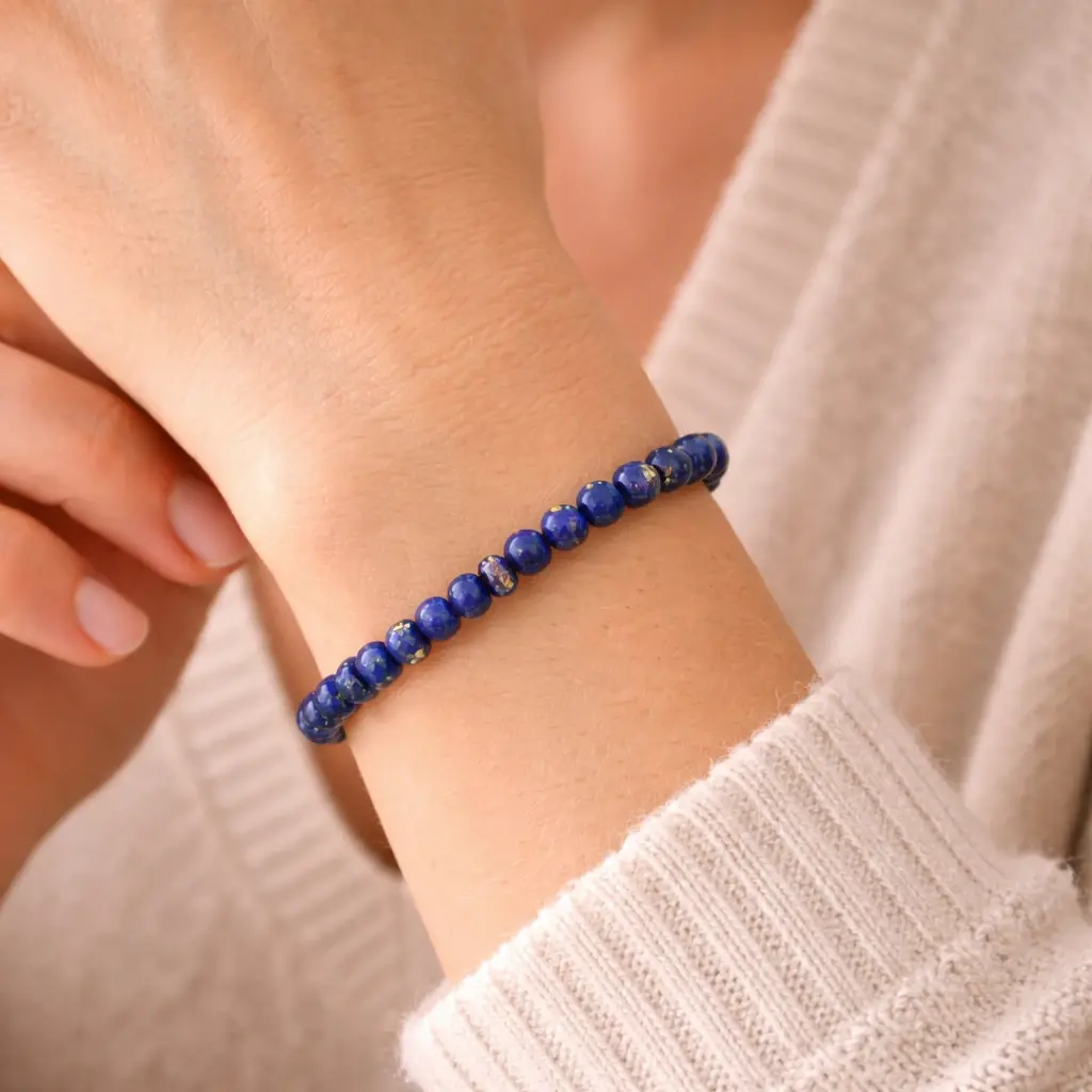 Bracelet en lapis lazuli elegant