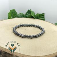 Bracelet hematite 6 mm 1 1
