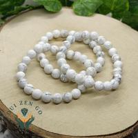 Bracelet howlite 8 mm 1 