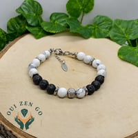 Bracelet howlite pierre de lave atlas 1 