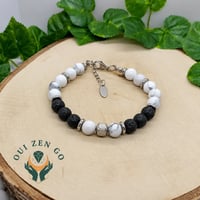 Bracelet howlite pierre de lave atlas 2 