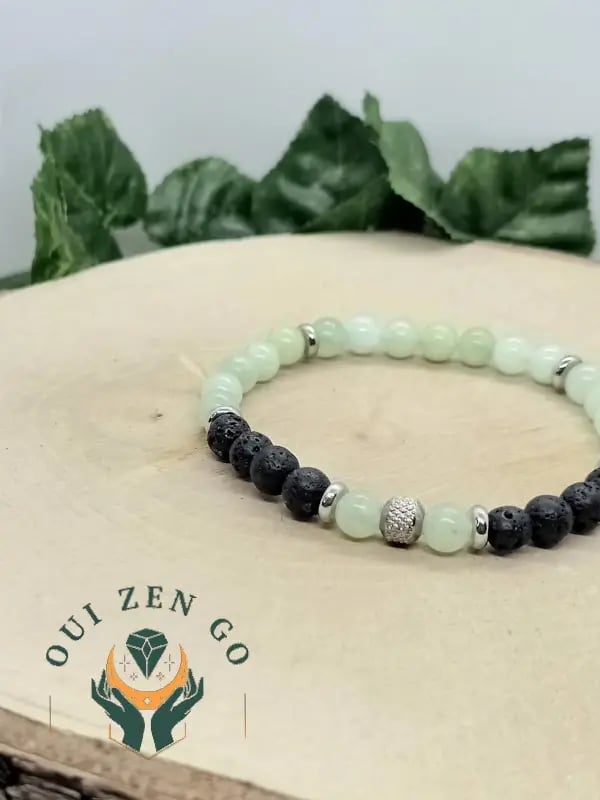 Bracelet jade tiago et pierre de lave tiago 6 mm 1 