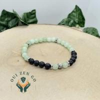 Bracelet jade tiago et pierre de lave tiago 6 mm 2 