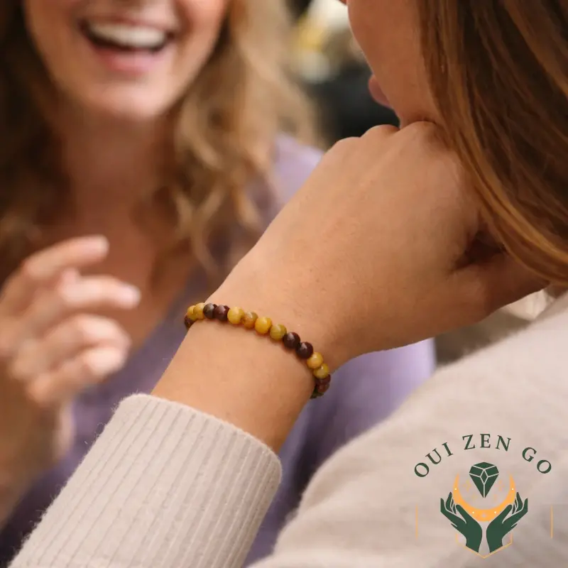 Bracelet jaspe mokaîte