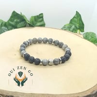 Bracelet labradorite et pierre de lave tiago 8 mm 1 