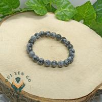 Bracelet obsidienne neige 8 mm 2 