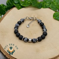 Bracelet obsidienne neige atlas 2 