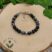 Bracelet obsidienne neige atlas 4 