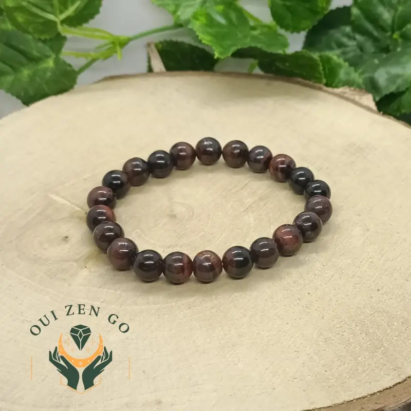 bracelet oeil de taureau pierre naturelle