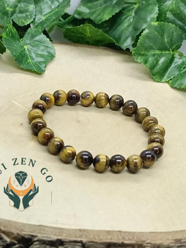 Bracelet oeil de tigre en pierres naturelles 8 mm 2 1