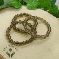 Bracelet quartz fume 8 mm 1 