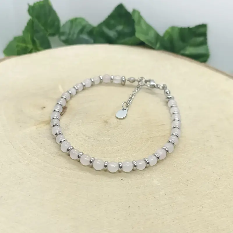 Bracelet quartz rose valentin