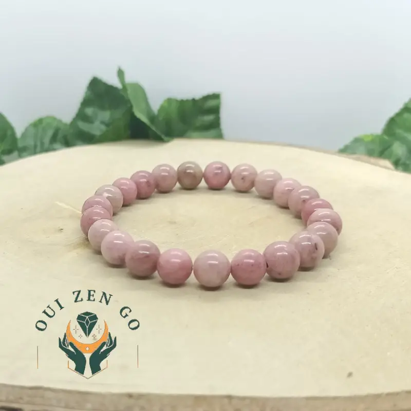 bracelet rhodochrosite pierre naturelle
