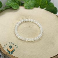 Bracelet selenite 6 mm 1 