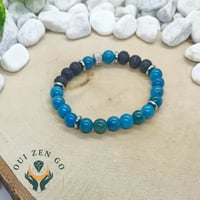 Bracelet tiago apatite et pierre de lave 8 mm 2