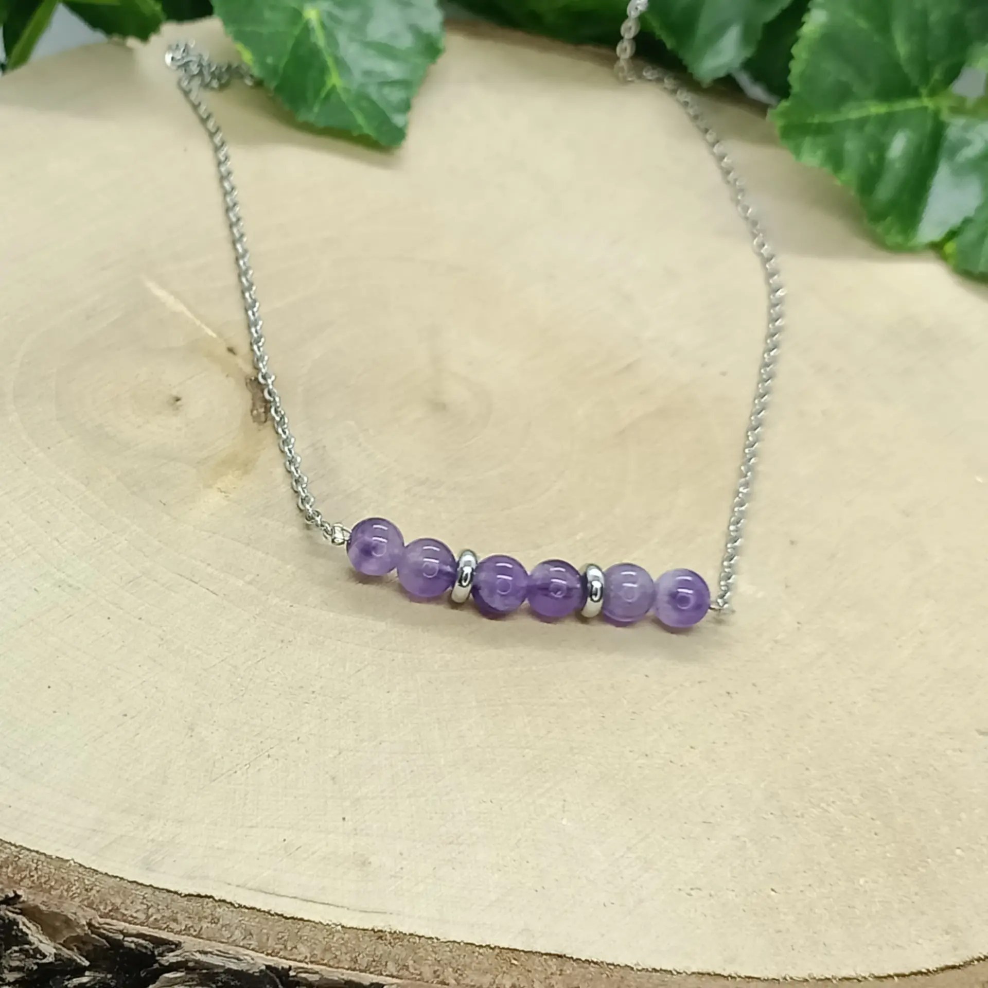 Collier amethyste elegance