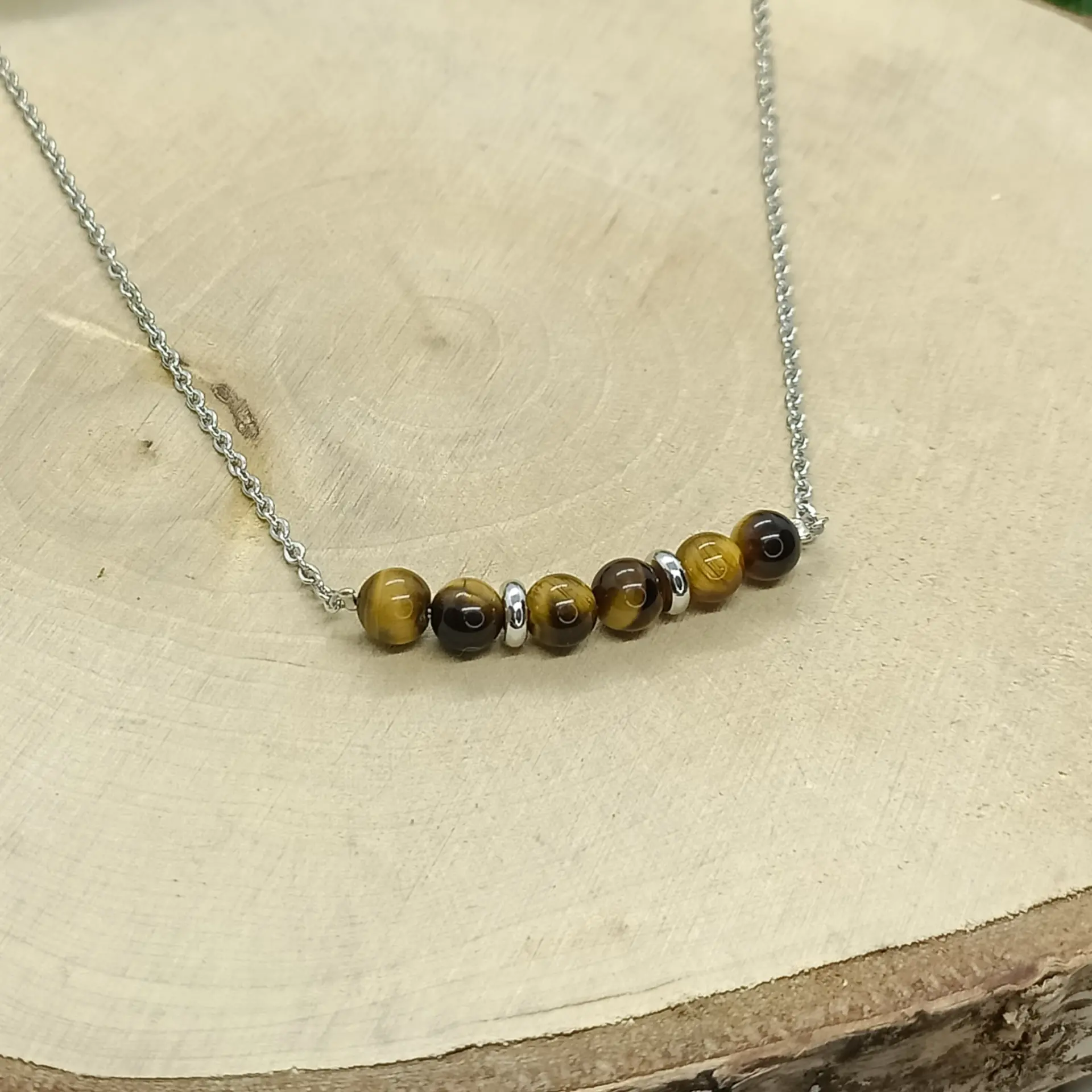 Collier oeil de tigre elegance