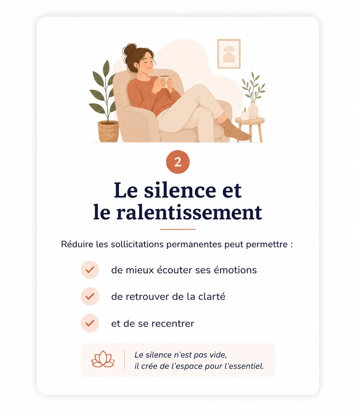 Le pouvoir du silence et du ralentissement