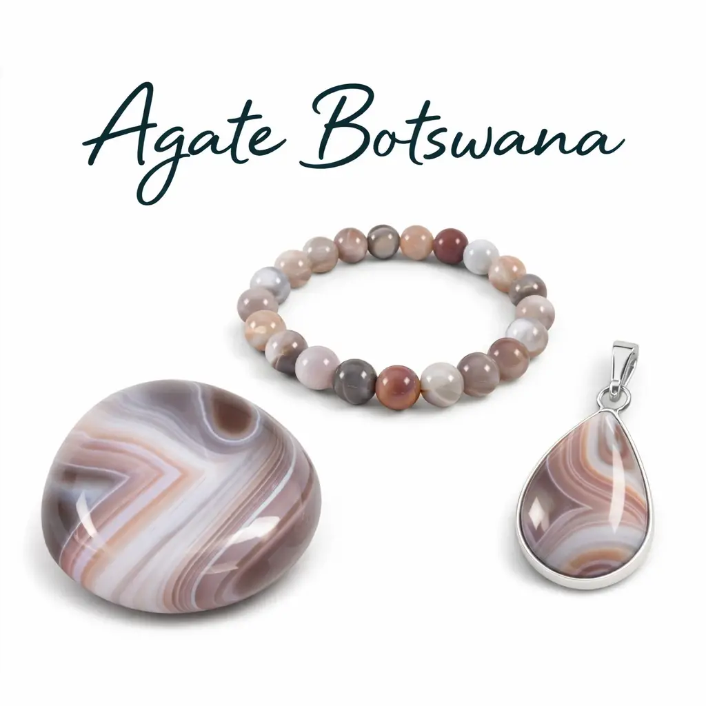Agate Botswana pierre naturelle