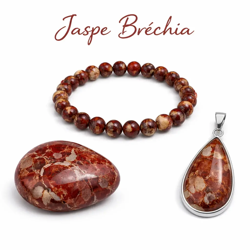 Jaspe bréschia pierre naturelle