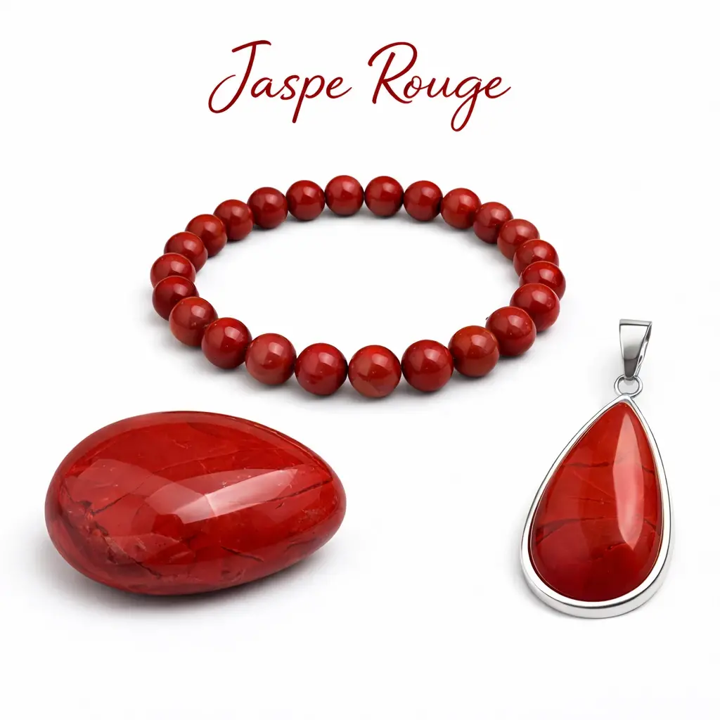 Jaspe rouge pierre naturelle