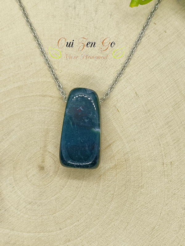 Pendentif agate mousse cleopatre
