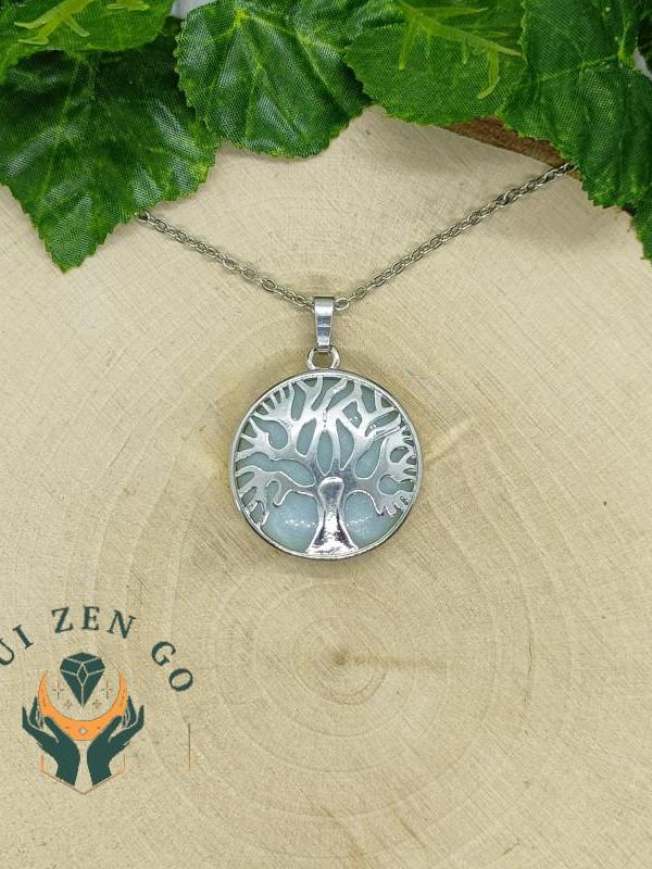 Pendentif amazonite arbre de vie 3