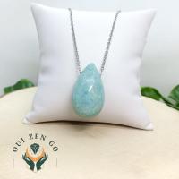 Pendentif amazonite goutte lateral 4 1