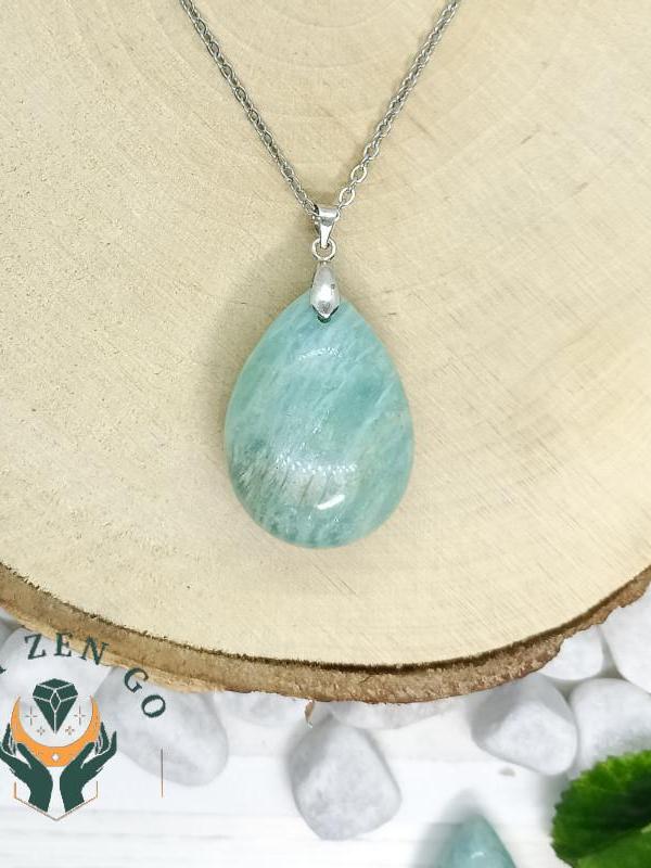 Pendentif amazonite goutte xl 3