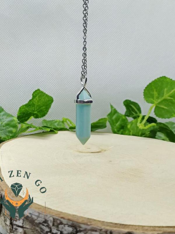 Pendentif amazonite pointe 5
