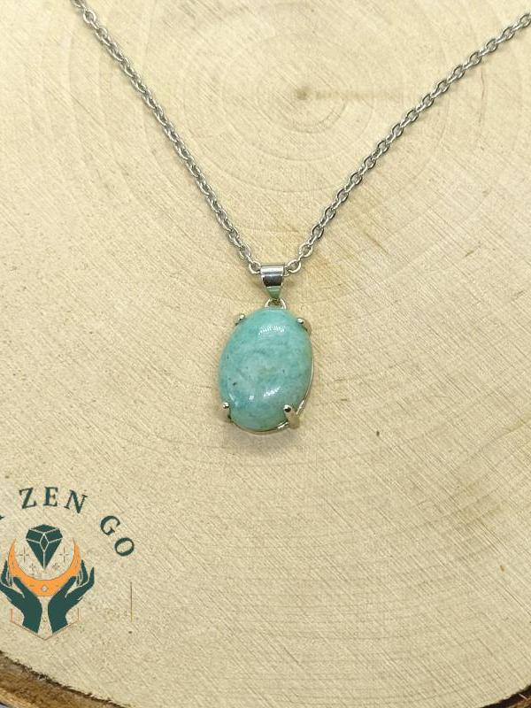 Pendentif amazonite trendy 2