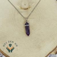 Pendentif amethyste pointe 4 