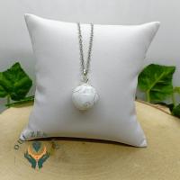 Pendentif boule howlite 2