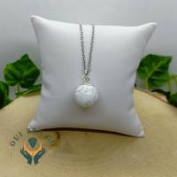 Pendentif boule howlite