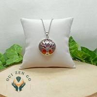 Pendentif cornaline arbre de vie 3 