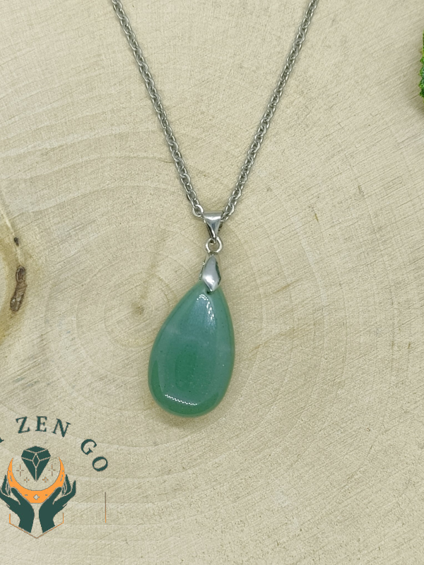 Pendentif en aventurine goutte 5