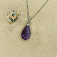 Pendentif goutte amethyste1