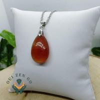 Pendentif goutte cornaline 4