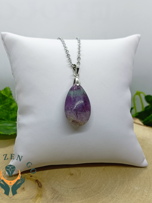 Pendentif goutte fluorine