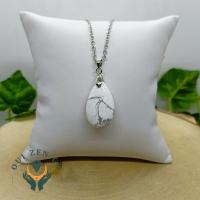 Pendentif goutte howlite