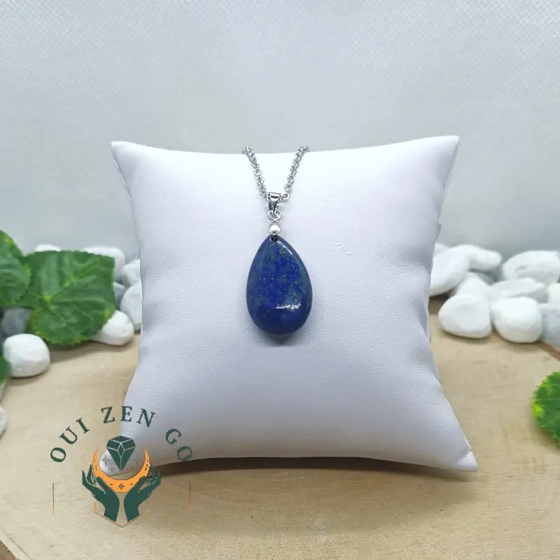 Pendentif goutte lapis lazuli 