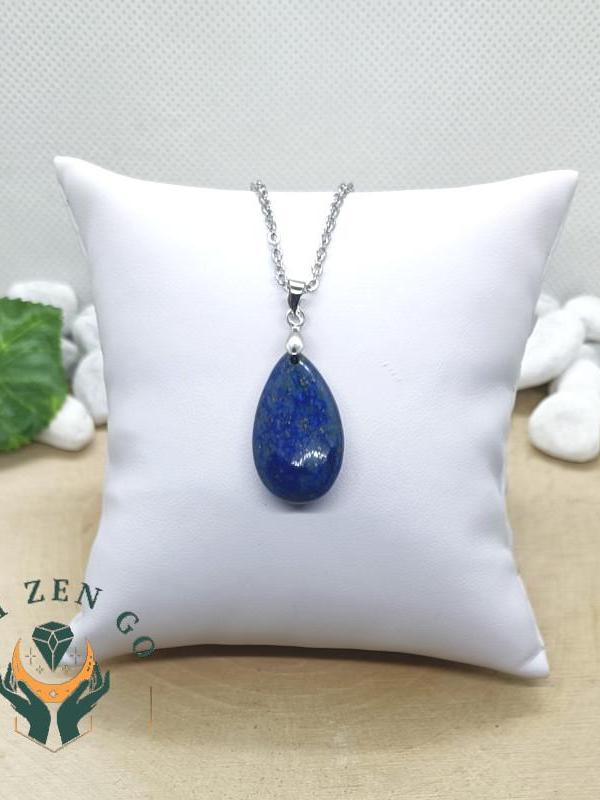 Pendentif goutte lapis lazuli 1 